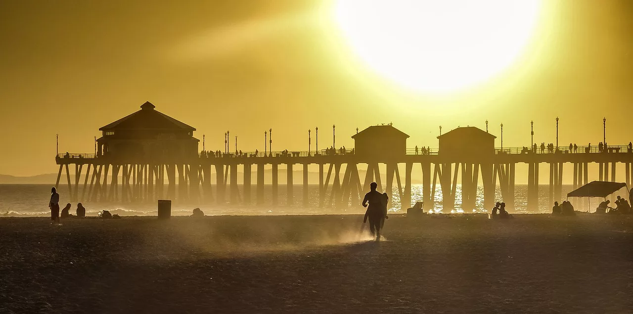 Huntington-Beach-California-sunset