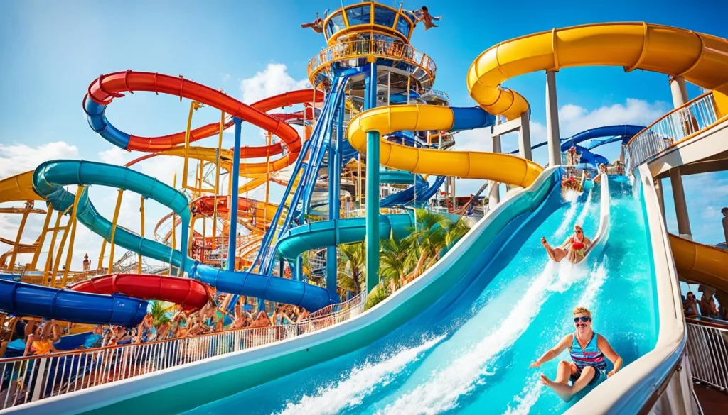 Waterpark and thrill slide