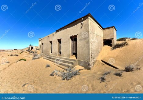 ghost town kolmanskop namibia abandoned diamond which slowly being swallowed desert 58153230